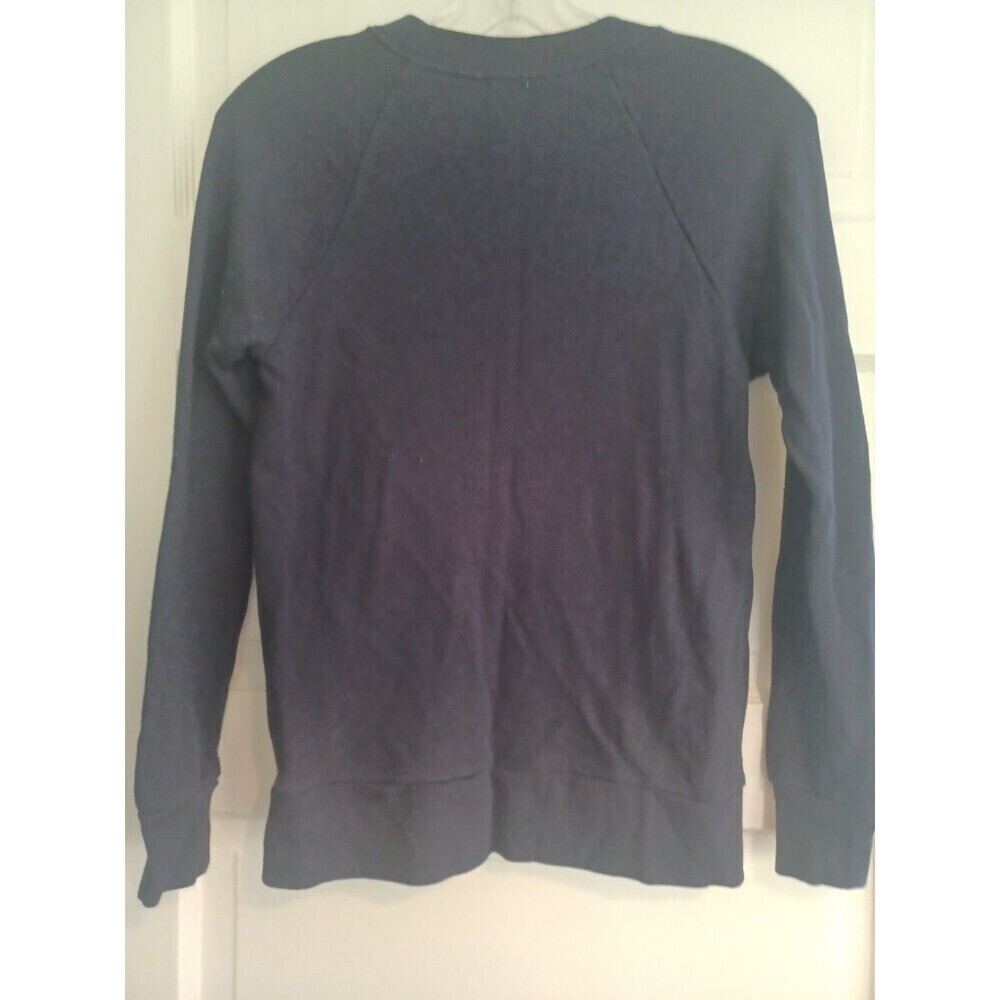 J. Crew elephant navy/metallic gold sweatshirt womens XXS graphic pullover top - Picture 7 of 9